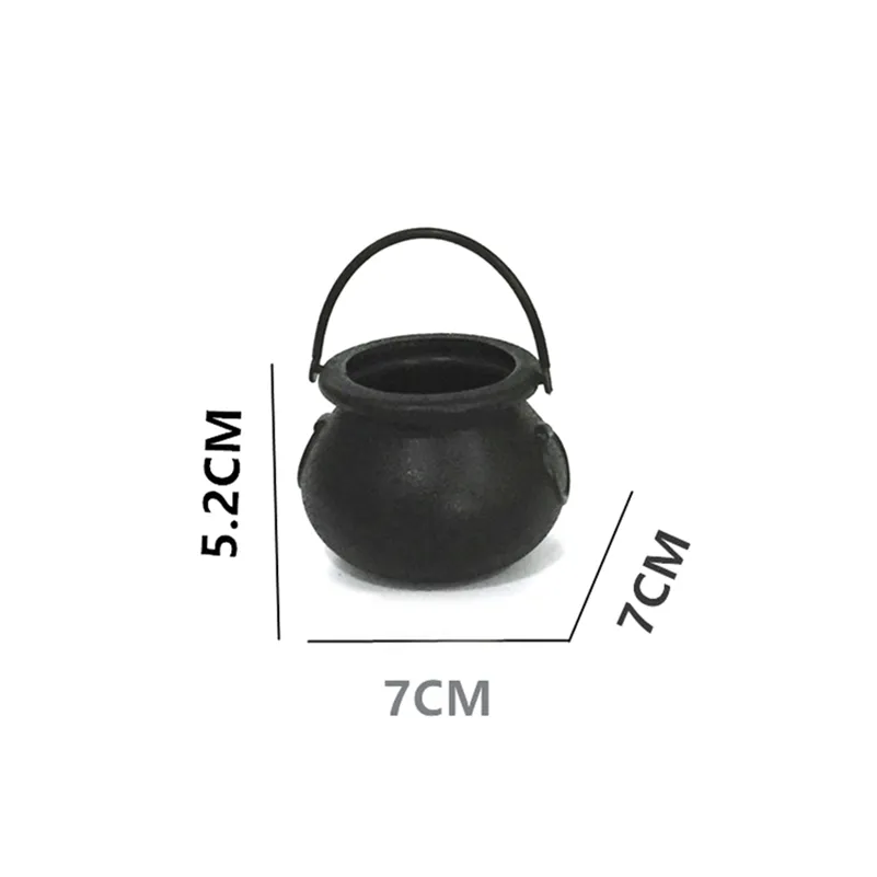 Witch Cauldron Bodet Holder Couny Container Halloween Props Party Decor Y201006300S