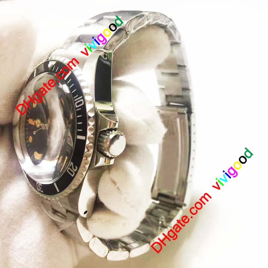 Comex – montre automatique pour hommes, 2 styles, cadran noir, boîtier en acier, lunette en céramique, bracelet en cuir, haute qualité, 2693