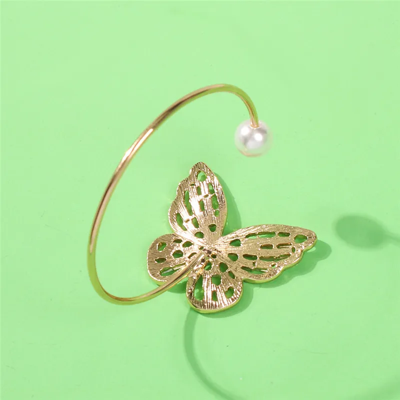 Mode Strass Grand Papillon Manchette Bracelet Pour Femmes Etrendy Nouveau Style Personnalité Bracelets Bracelets