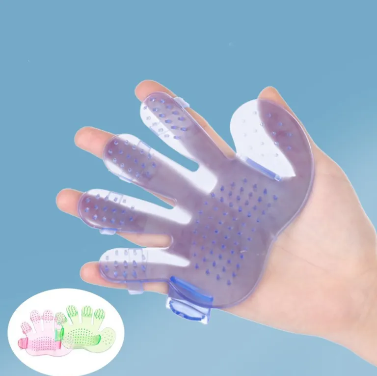 Dogs and Cats Pet Grooming Shower Brush Gloves Massage Palm Five Finger Beauty Cleaning Supplies