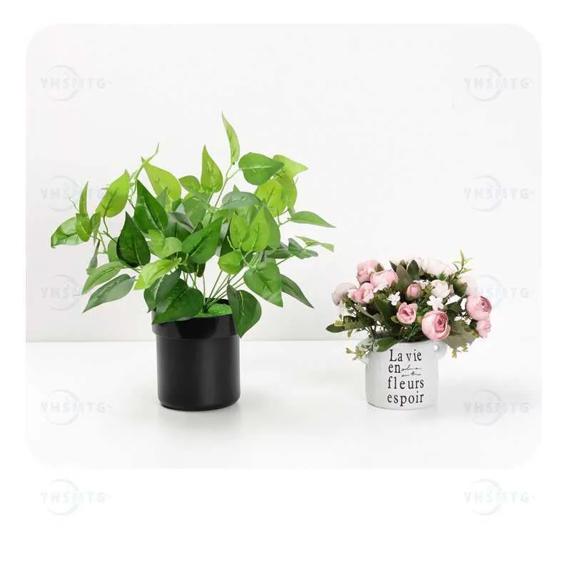 Flor Pot Forma Caixa Surpresa Secreto PVC Diversão de Aço Escondido Recipiente de Segurança Esconder Safe Jars Organização 210922