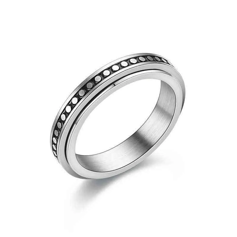 Angst Figet Spinner Ringen Voor Vrouwen Mannen Roestvrij Staal Draaien Ly Spinning Anti Stress Accessoires Sieraden Geschenken G11256836441