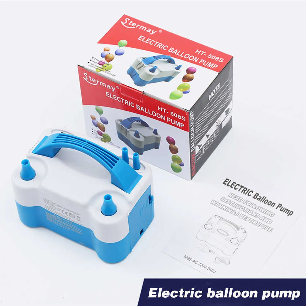 Elektrikli balon hava pompası şişirme çift-noğul globos makinesi hava balon üfleyici parti balon kemer sütun standı şişme 21321f
