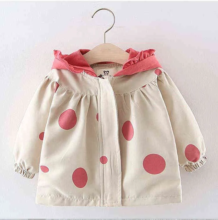 Filles Vestes Fille Manteaux Enfant Manteau Enfants Coupe-Vent À Capuche pour Bébé Printemps Automne Casual Enfants Survêtement 211204