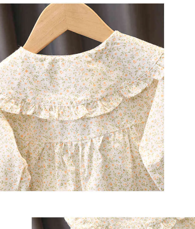 Printemps bébé fille vêtements enfants tenue floral à manches longues robe costume pour bébé fille vêtements 1er anniversaire princesse robes robe G1129