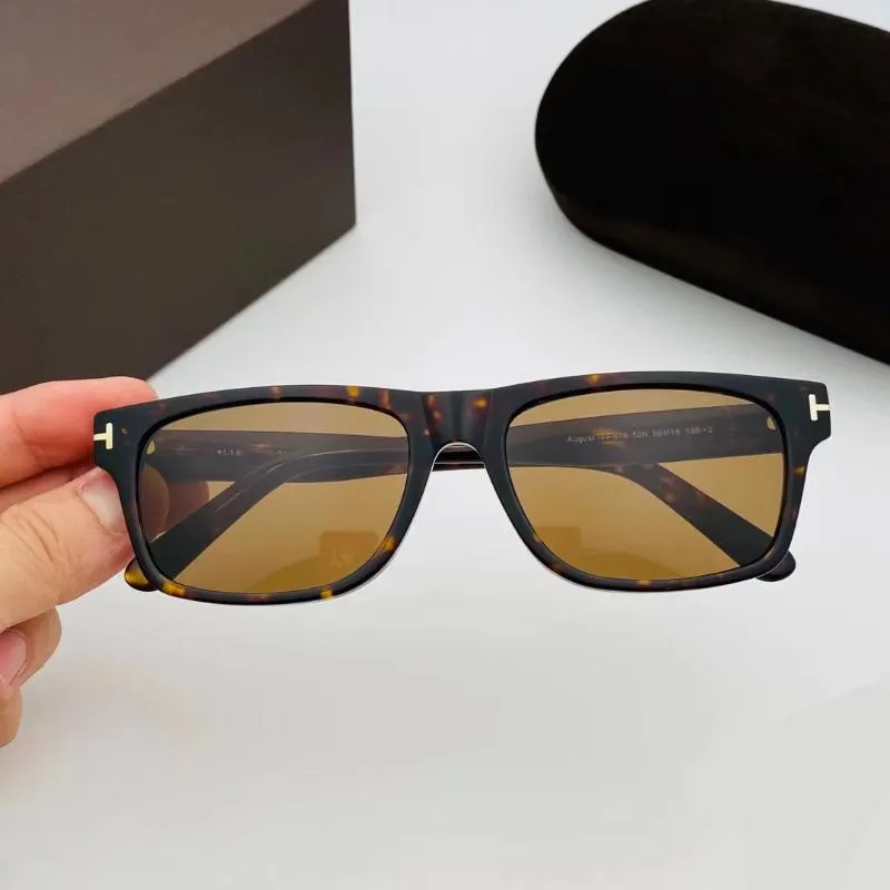 Zonnebrillen TF678 rechthoekige mannen 2021 luxe designer merk zonnebrillen sterk acetaat dikke270G