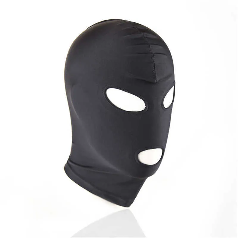 BDSM Gay Speelgoed Fetish Masker Bondage Kap Volwassen Spelletjes Elastische Stof Volledige Hoofdsteun Sex Masker Kap Erotische Seksspeeltje voor Vrouwen Mannen Q0818