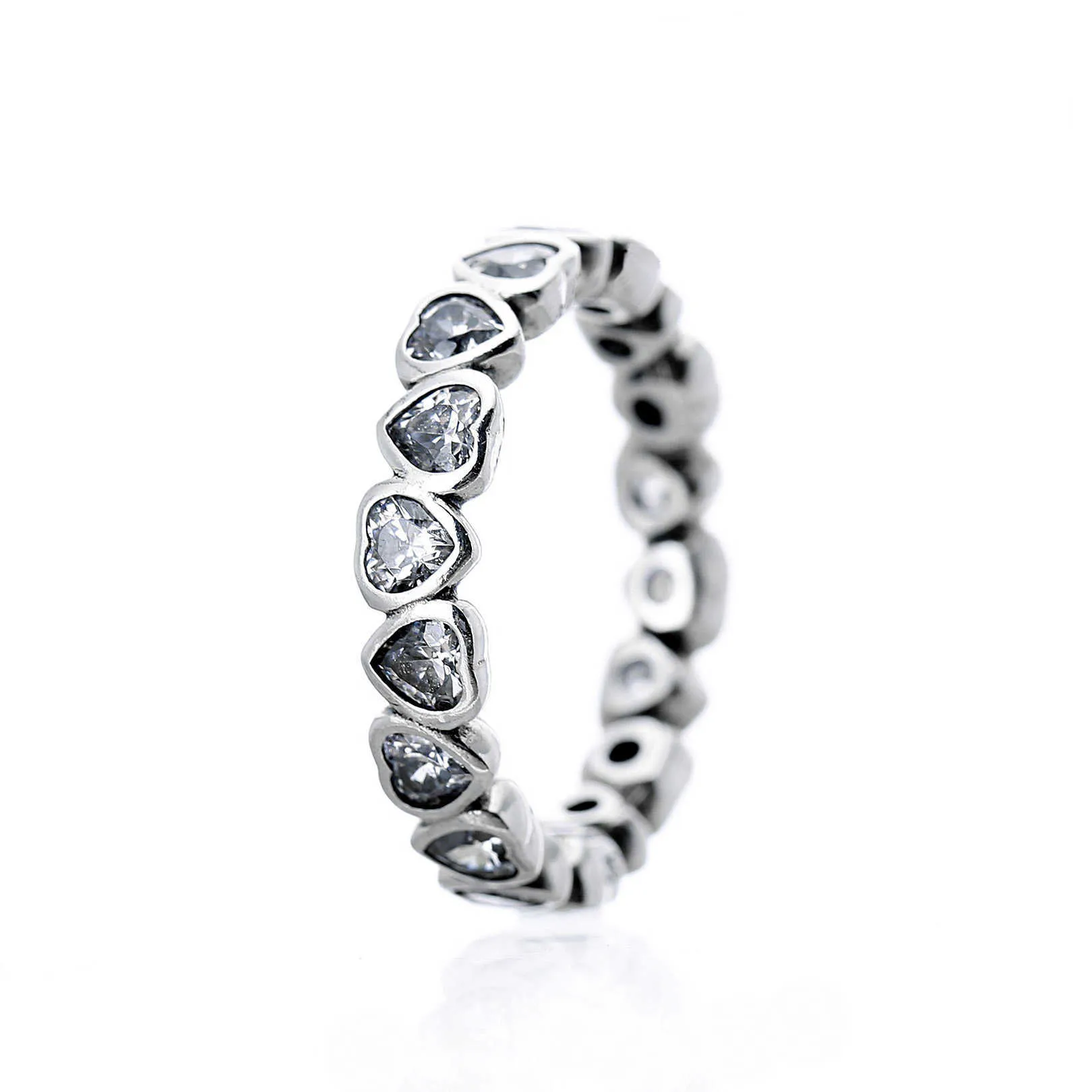 Anelli classici di colore argento con fiore perla farfalla riso orecchio cristallo anello festa nuziale gioielli da donna Q0603273x