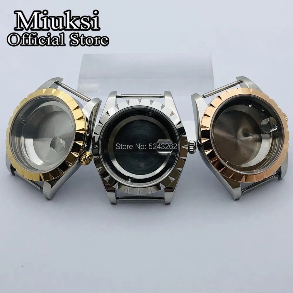 Boîtier de montre en verre saphir 39mm, adapté à ETA 2836, Miyota 8205 8215 821A, Mingzhu DG 2813 3804, mouvement Seagull ST1612