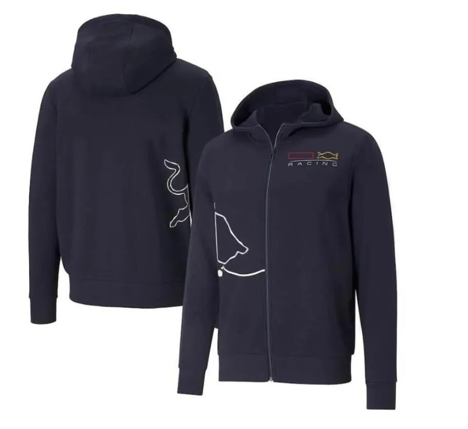 F1レーシングスーツフード付きセーター、Rbジャケットプルオーバー、フォーミュラワンシーズンチームユニフォームはすべてカスタマイズ可能