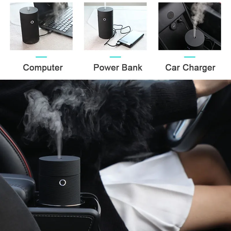 Auto Ultrasonic Aroma Car Office Essential Oil Diffuser Air Humidifier Home Aromatherapy USB Nano Cool Mist Maker
