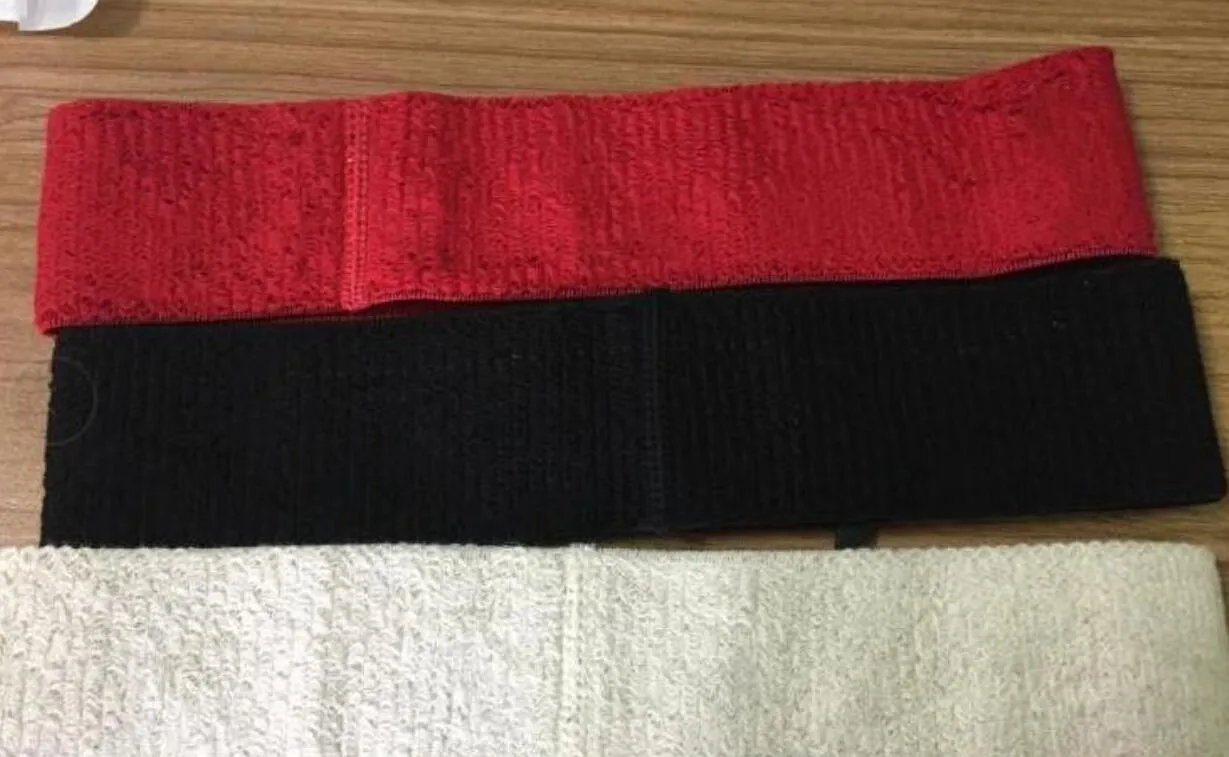 女性と男性のためのブランドエラスティックヘッドバンド品質ブランドグリーンと赤いストライプヘアバンドヘッドスカーフ子供ヘッドラップG01298Q
