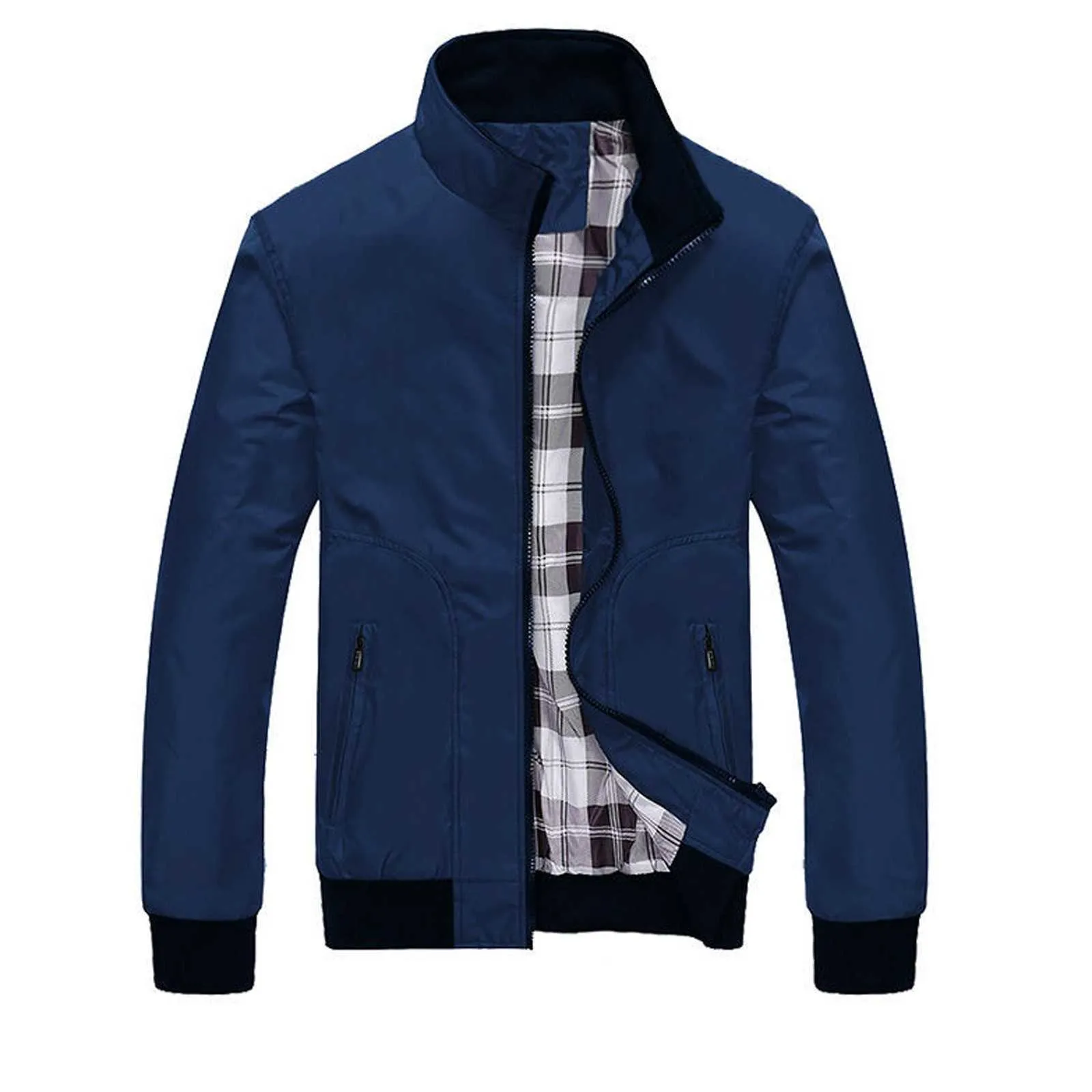 メンズ固体厚いジャケットとコート男冬のジャケット男性2020ファッションスタンド襟オスのジャケットファッション暖かい冬x0621