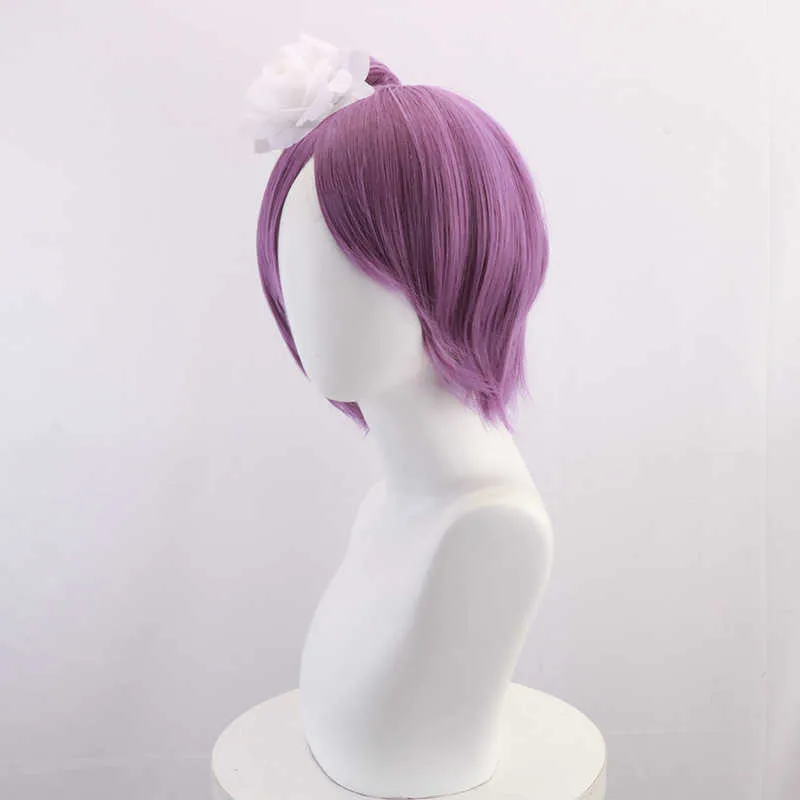 Anime BORUTO Konan Cosplay violet perruque épingle à cheveux bandeau anneau résistant à la chaleur cheveux + casquette gratuite Halloween fête jeu de rôle accessoires Y0913