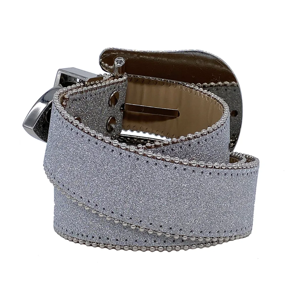 Western fashion BB rhinestone belt inlaid with bling rhinestones women mens designer belts219R