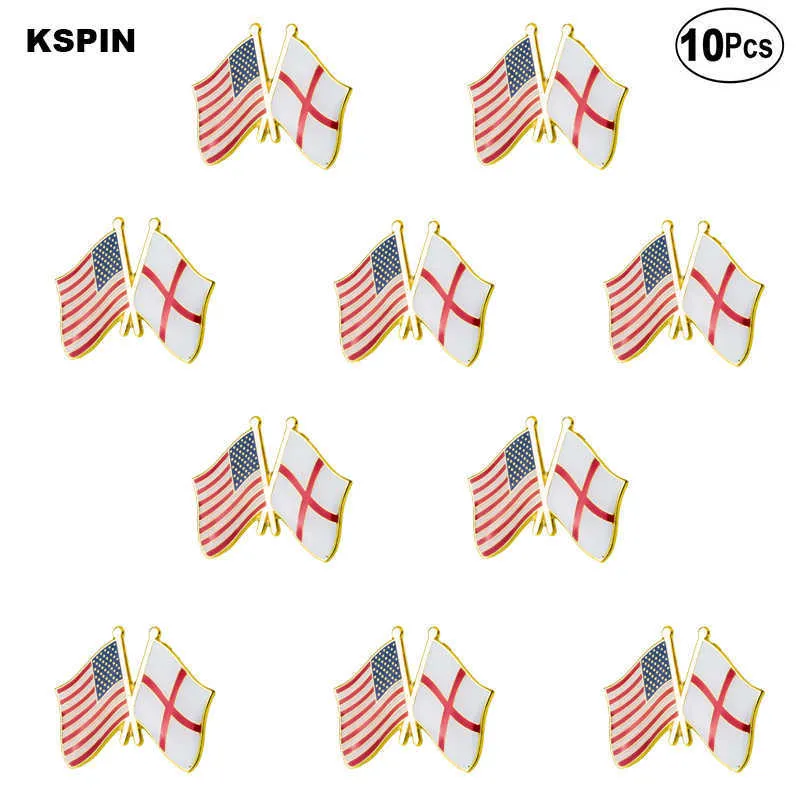 USA Russia Friendship Brooches Lapel Pin Flag badge Brooch Pins Badges XY028942923405