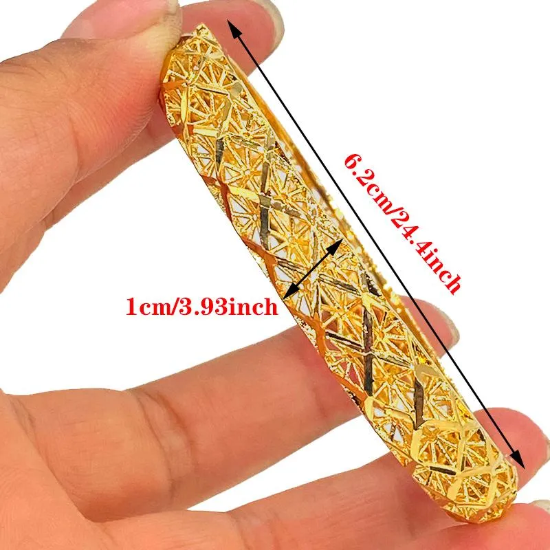 Bracelet Dubai bracelets pour femmes 24K éthiopien afrique mode or couleur arabie saoudite mariée mariage Bracelet bijoux cadeaux 252H