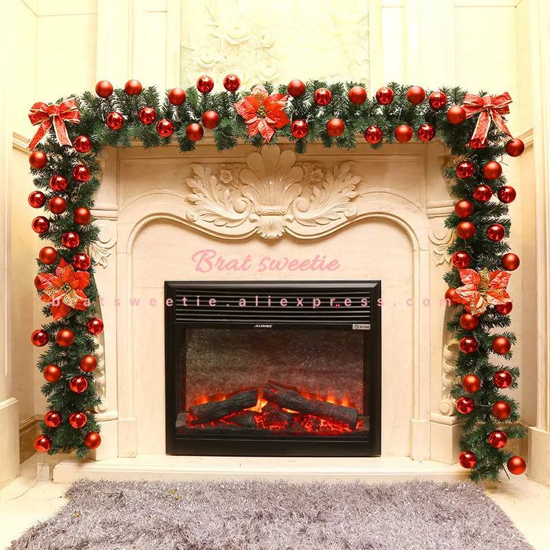 Guirnalda de Navidad adorno colgante para puerta decoraciones para el hogar al aire libre 2021 suministros de decoración de Navidad de Año Nuevo 201006