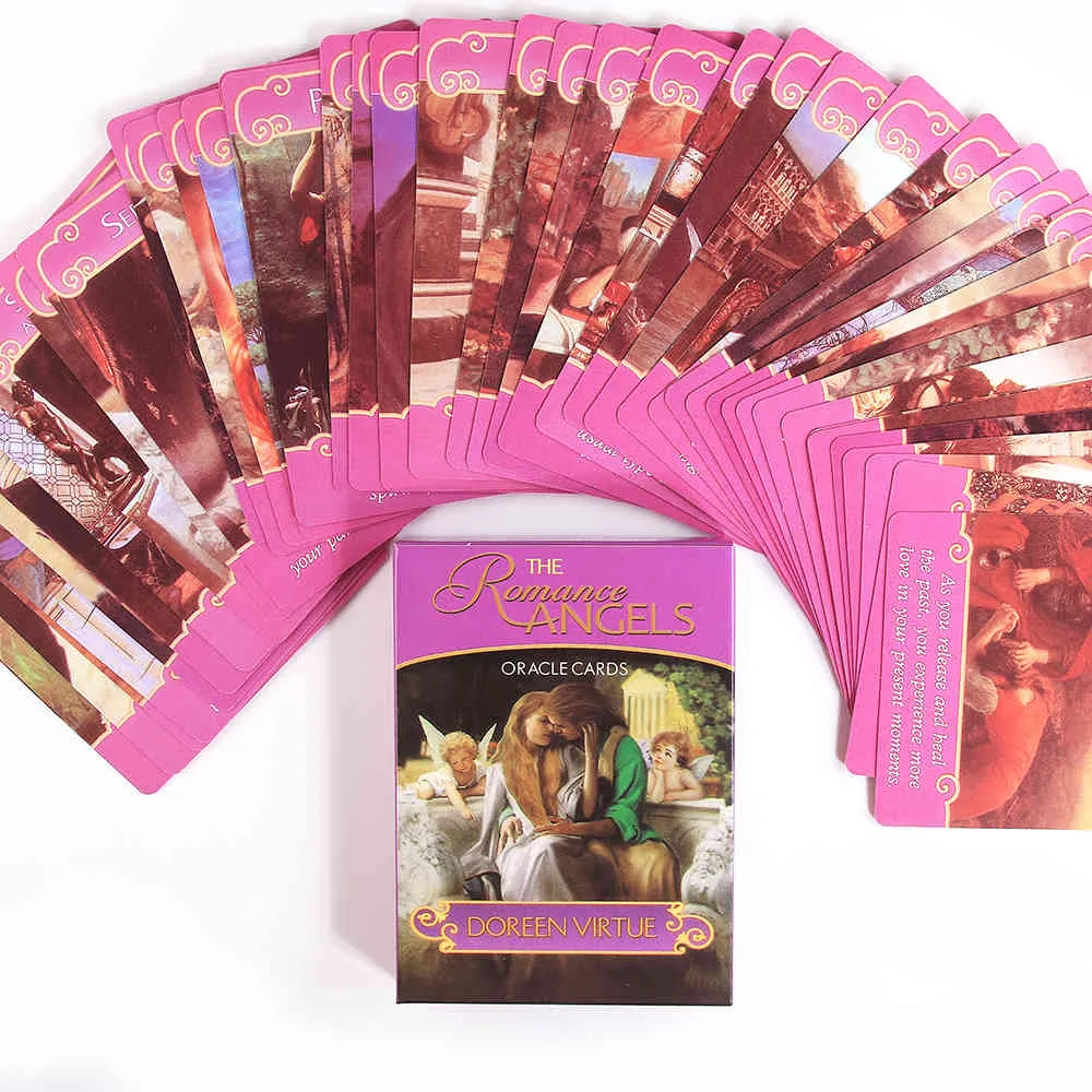 The Romance Angels Tarot oracles Cards Deck|The 44 Angel by Doreen Virtue Rare Out of Print Game Board Toy