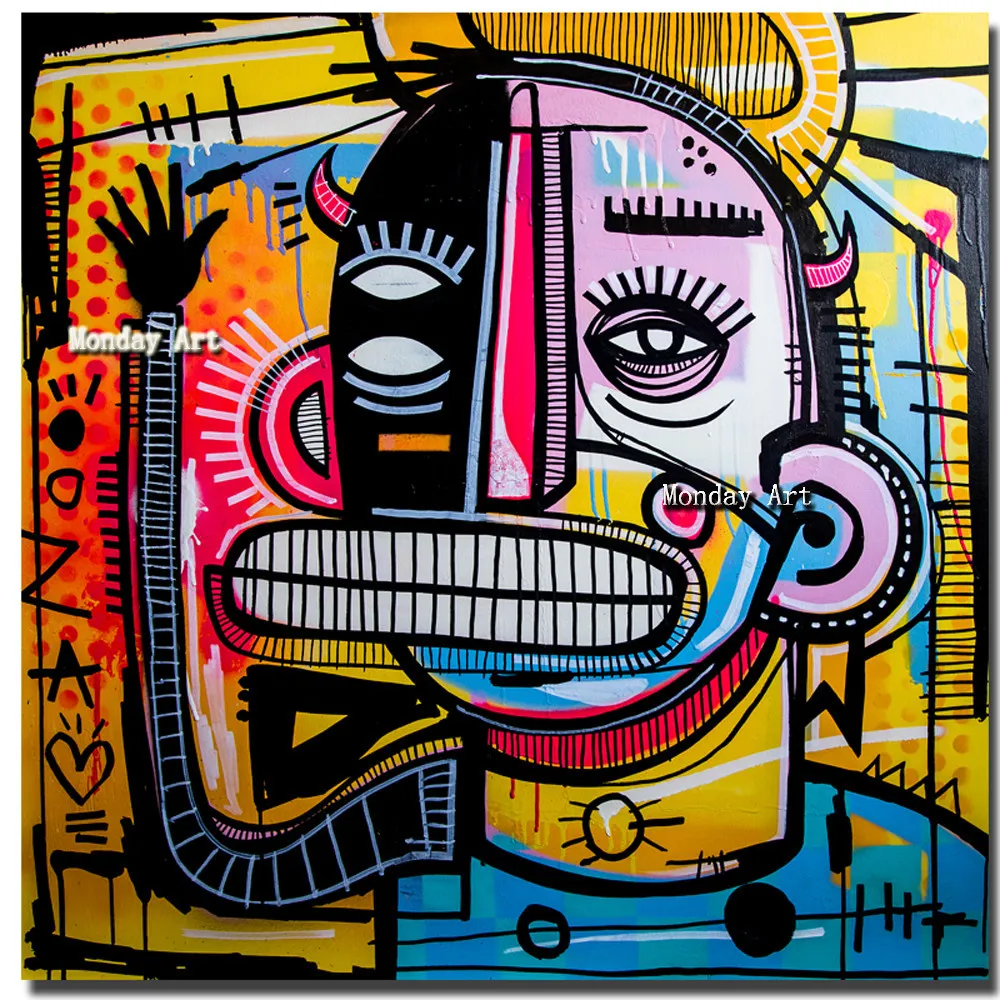 HH Graffiti-Street-Art-Joachim-Abstract-Colorful-Painting-Canvas-Print-Wall-Art-Picture-Home-Decorative-Living-Room (2)