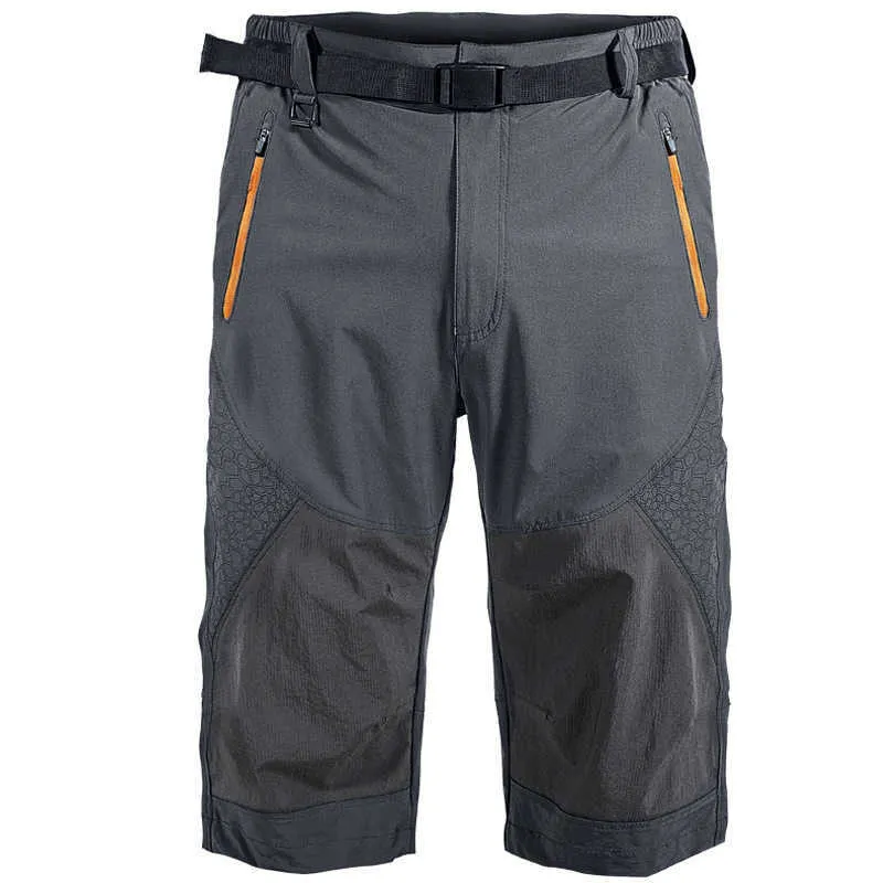 Pantaloncini da uomo sportivi da esterno Quickl Dry Patchwork elastico in vita pantaloncini casual arrampicata ciclismo cerniera moda uomo pantaloncini X0705