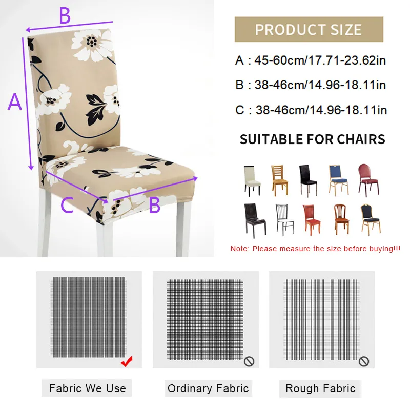 Fodera sedia jacquard tridimensionale la sala da pranzo Scrivania la casa Struttura semplice Elasticità Copre la tecnologia impermeabile 220302