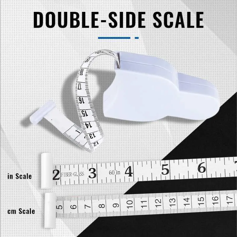 Self-tightening Measure Tape 150cm/60 Inch Body Waist Keep Fit Sewing Tailor Measurement Tools Automatic Telescopic Circle Ruler CS28