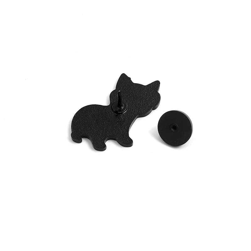 Corgi's Happy Life Enamel Lapel Cartoon Dog Fun Brooches Odznaki Moda Zwierząt Cute Pinów Prezenty Dla Przyjaciel Biżuteria