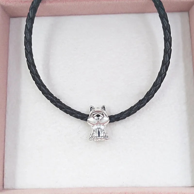 925 Sterling Silber Indisches Schmuckherstellungsset Pandora Japanischer Akita Inu Hund Charms Kette DIY Armbänder für Frauen Perlen Mädchen Ästhetische Halsketten Armreif 799030C01