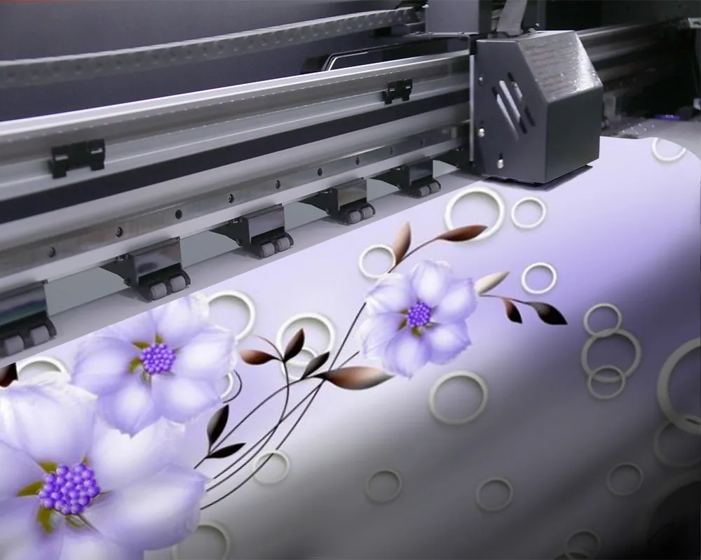 3D Duvar Kağıdı Mor Çiçek Ev Geliştirme Duvar Kağıt Romantik Çiçek Dijital Baskı Boyama Mutfak Odası Mural222G