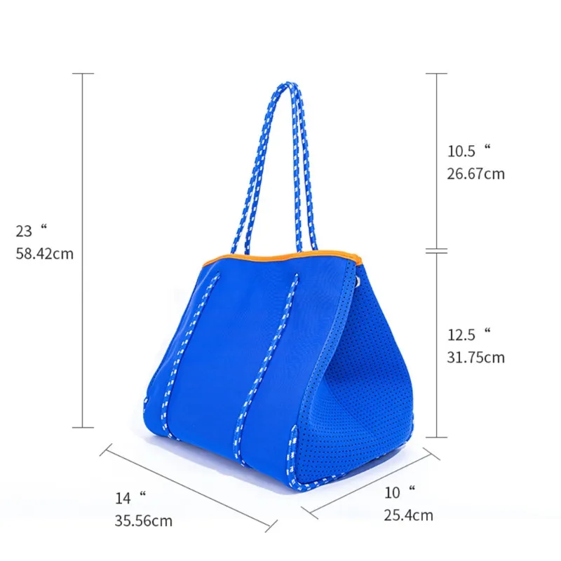 Kvinnor Tote Bag, Stora Travel Axel Väskor Strand Tote med handväskor Neoprene Carry
