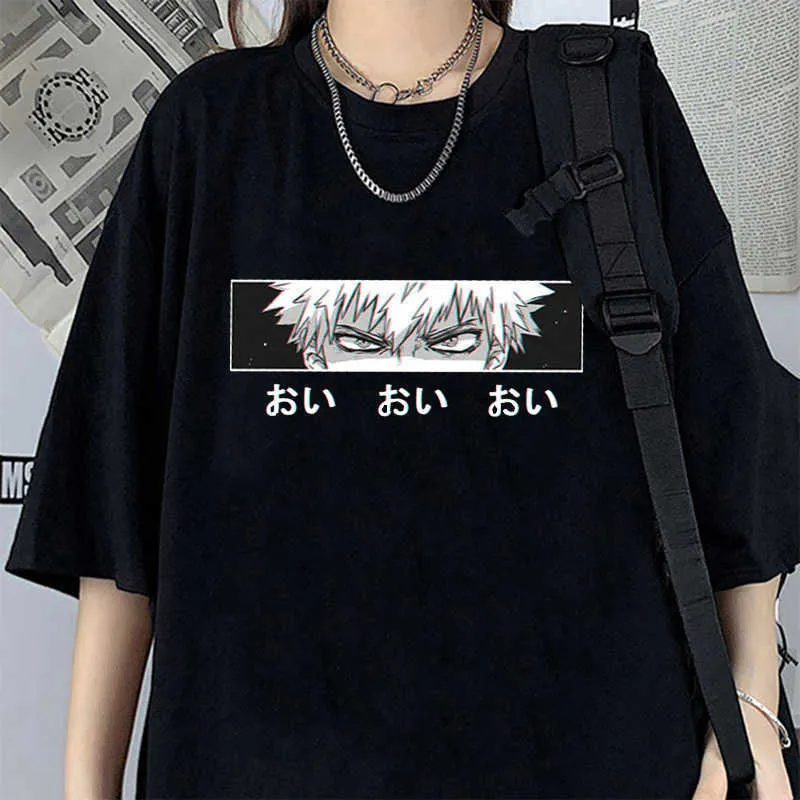 My Hero Academia T Shirt Moda Maglietta Boku No Camicia estiva Anime Kawaii Himiko Toga Cartoon t-shirt Graphic Top Tee Donna Y0629