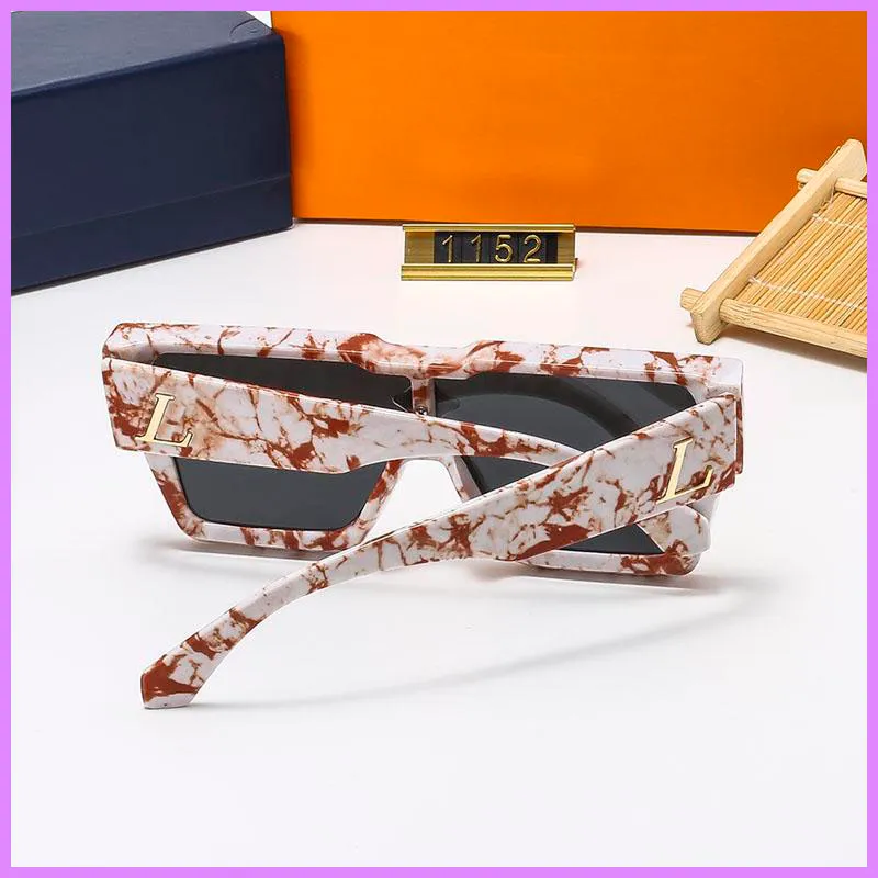 8 couleurs Marbling Adumbral Mode Lunettes de soleil pour hommes Designer Lunettes de luxe de haute qualité Lunettes de soleil Femmes Hommes Sunglass G222263F