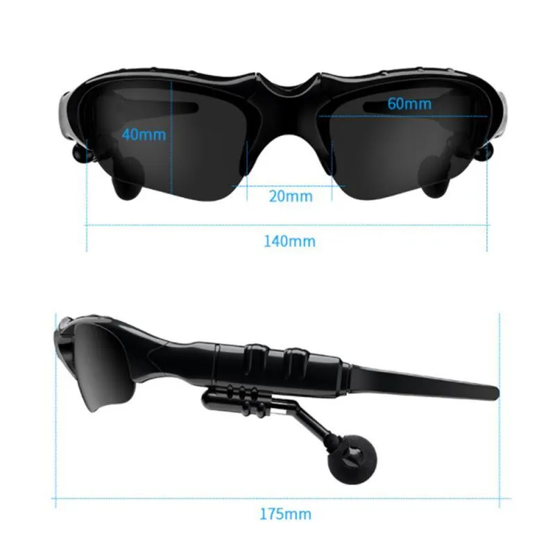 Solglasögon Cycling Bluetooth 5 0 hörlurar mode utomhus solglasögon trådlös headset Sport för att köra hörlurar3052