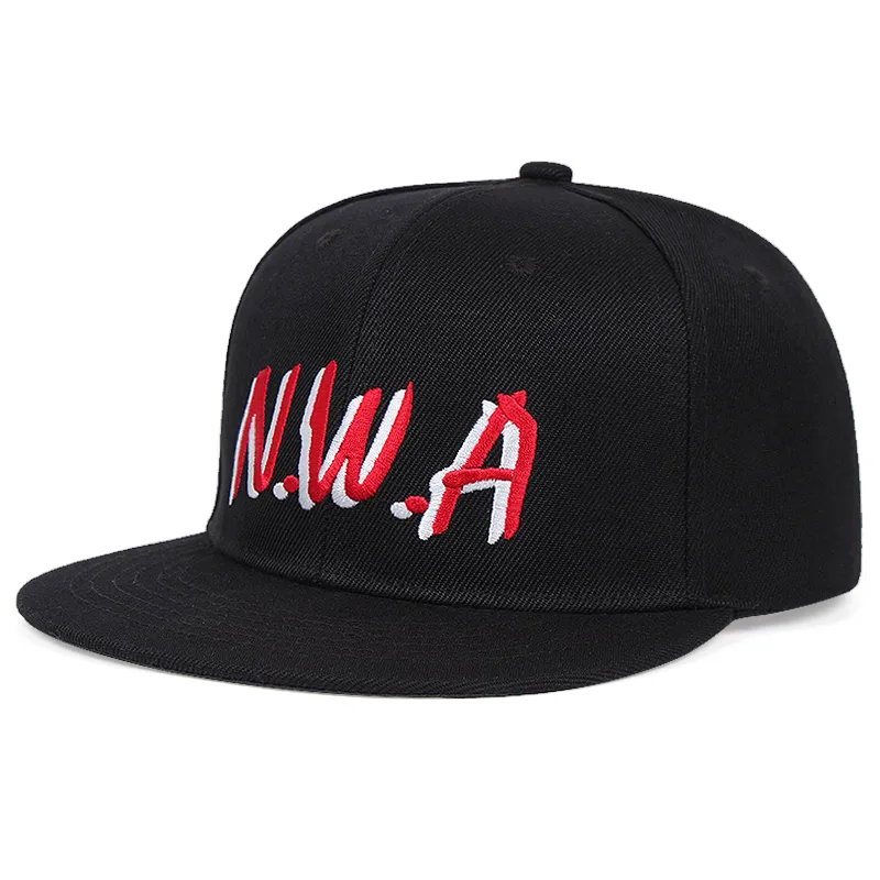 وصول جديد NWA التطريز رجالي البيسبول قبعة مسطحة قبعة الهيبوب القابلة للتعديل قبعة Snapback قبعة النسائية البيسبول HAT7372378