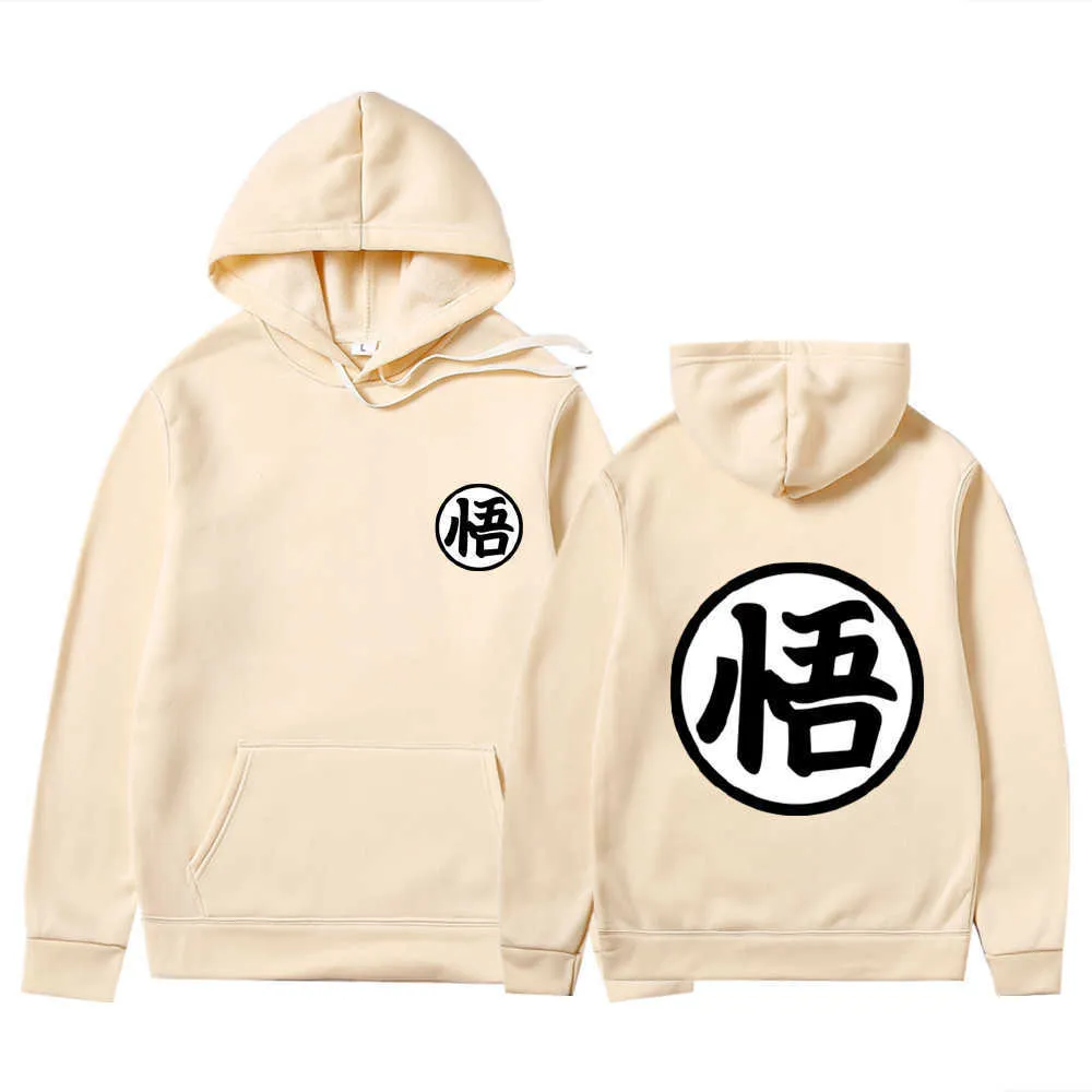 Hommes Hoodies Sweats Automne Hiver Mode Goku imprimer Sweat À Capuche Goku Sweats Hommes Femmes Surdimensionné À Capuche Japon Streetwear H0910