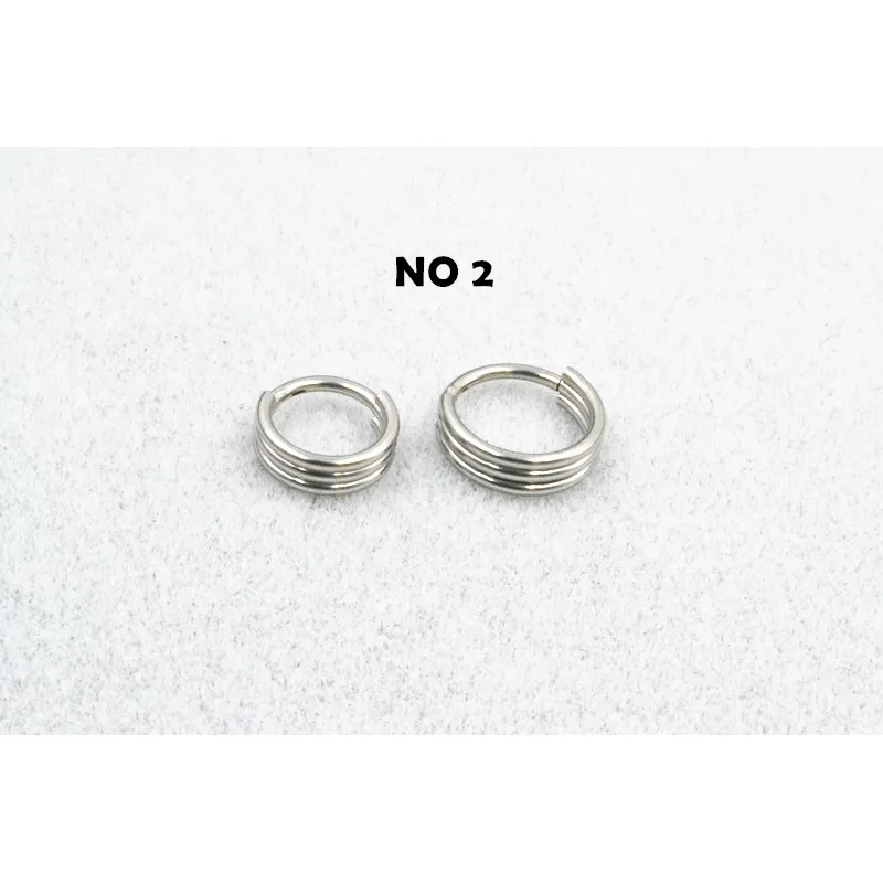 Seamless Hinged Segment Ring Septum Clicker Cartilage Nose/Lip Ear Diath Helix Hoop Rings 16GX8/10MM