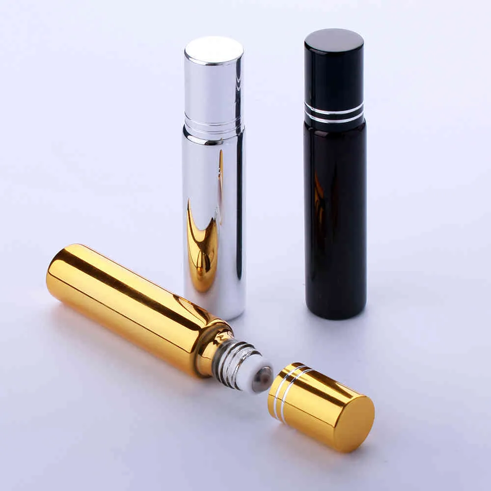 10ml UV Glass Essential oil roll-on bottle Perfume mini Refillable Perfume Bottle Small sample