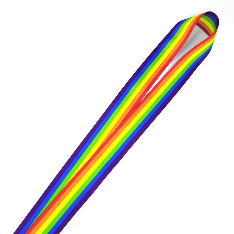 homossexualidade arco-íris vintage 90s mulheres colhedor de lanyard chaveiro chaveiro ID do telefone móvel ID do crachá do crachá chaveiro Cosplay
