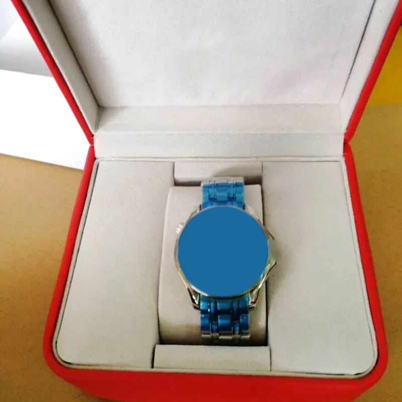 Montre professionnelle à mouvement automatique à cadran bleu pour hommes 00-7 avec emballage de vente au détail Dropship288n