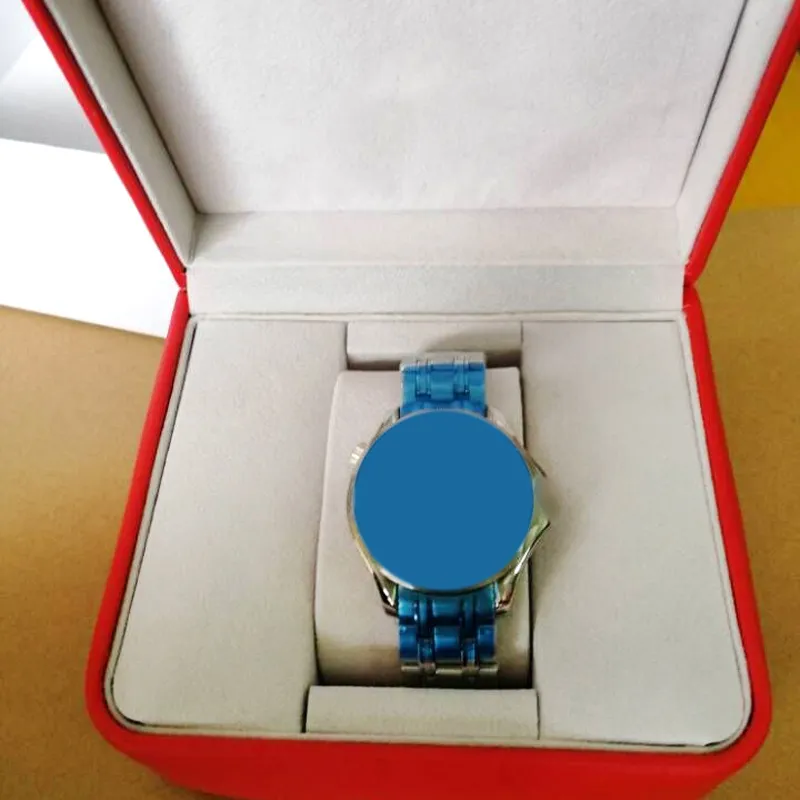 Profesjonalny automatyczny ruch Blue Dial zegarki 00-7 Zegarki 00-7 z pakietem detalicznym Dropship288n