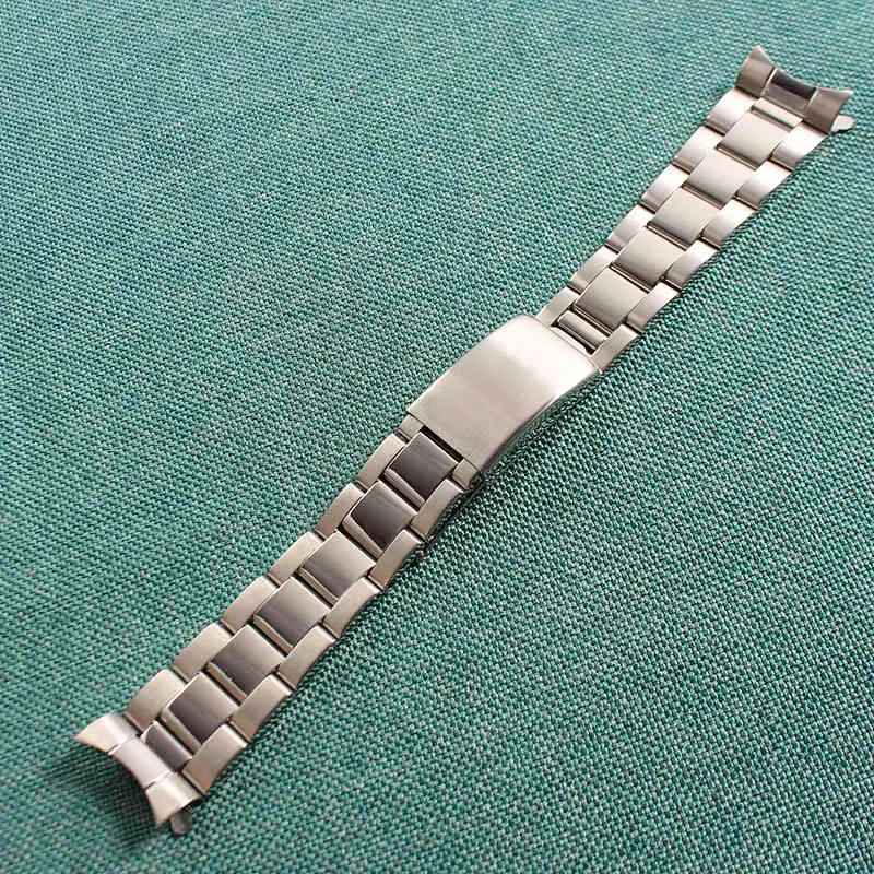 För rem 13mm 17mm 19mm 20mm rostfritt stål Watchband Curved End Bands Replacement Watches Accessories2859735