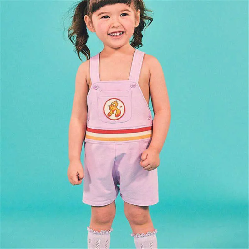 Kleinkind Mädchen Schöne Overalls Für Sommer Nette Overall Ärmellose Strap Onesie Koreanische Kinder Jungen Kleidung 210619