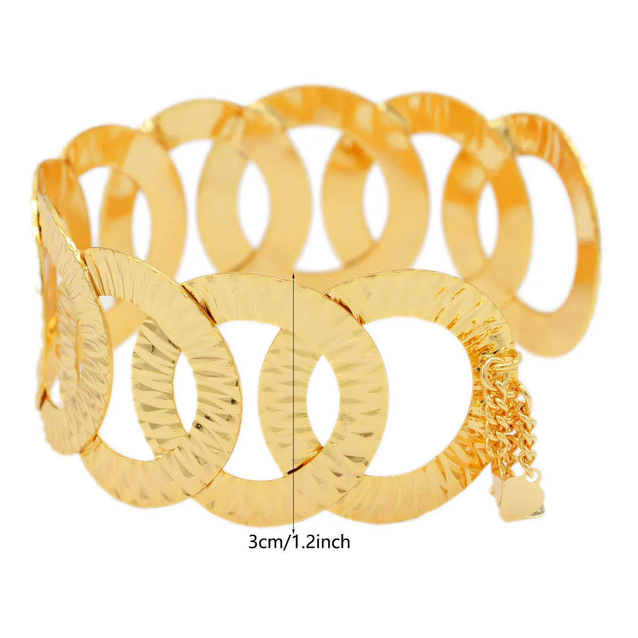 Pinxun ny manschett armband för kvinnor guld färg bröllop smycken afrikanska Mellanöstern Arab Dubai Bangles mamma gåvor Q0720