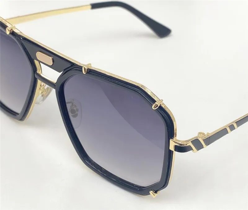 Neue Mode Männer Sonnenbrille 659 Pilotrahmen Deutsch Designstil Einfacher und beliebter UV400 -Schutz Eyewear Top Quality283l