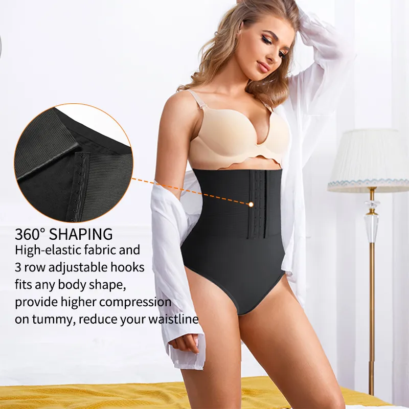 Cintura modeladora de cintura feminina tanga com controle de barriga calcinha mais fina modelador de corpo cintura alta levantador de bumbum roupa íntima