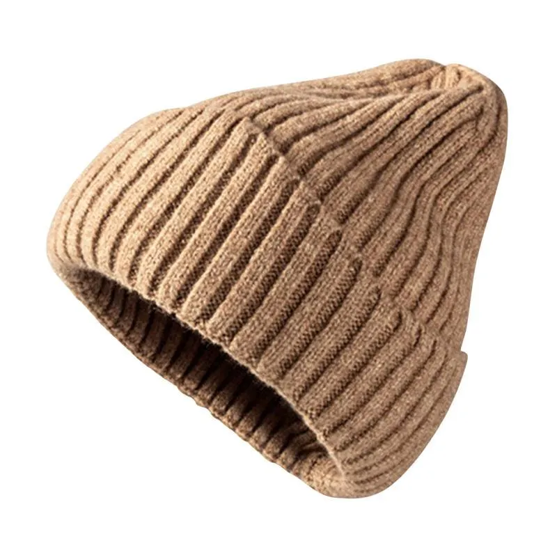 Beanie / schedel caps ontwerp herfst winter mode vrouwen casual zachte warme massieve wollen hoed buiten ademend gebreide accessoires
