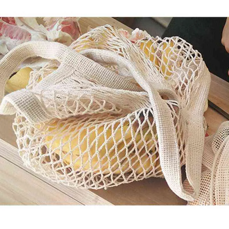 Sac à main de stockage de fruits Sac à bandoulière en filet Net Turtle String Shopping réutilisable 211110