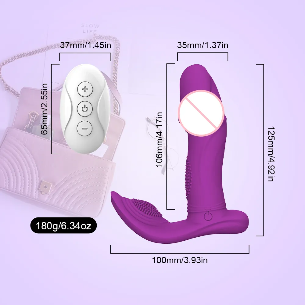 Dildos g-spot vibrador para mulheres controle sem fio 10 velocidades anal vaginal clitóris estímulo wearable sexy fidget brinquedos