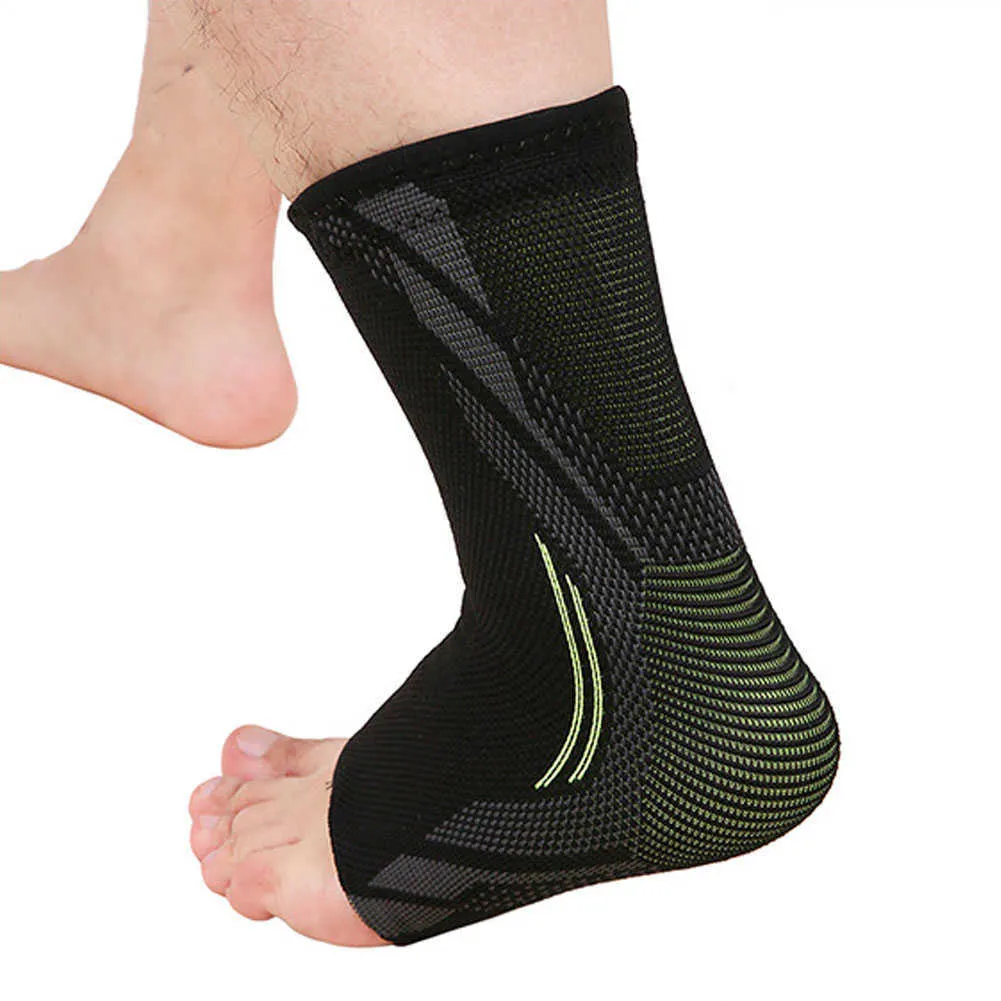 Sıkıştırma Ayak Bileği Destek Kayışı 3D Örgü Achille Tendon Brace Hemşirelik Bakım Sprain Bisiklet Yoga Fitness için Ayak Bandaj Koruyun